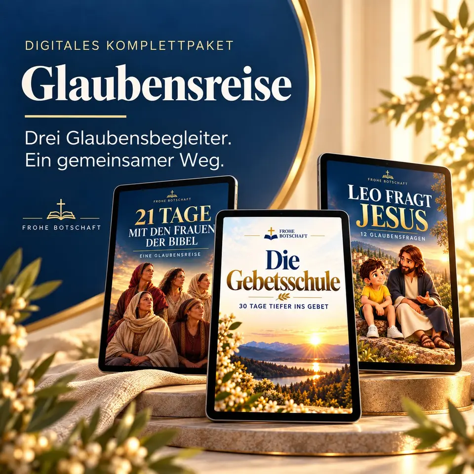 Glaubensreise – Das digitale Komplettpaket: 21 Tage, Leo fragt Jesus, Gebetsschule